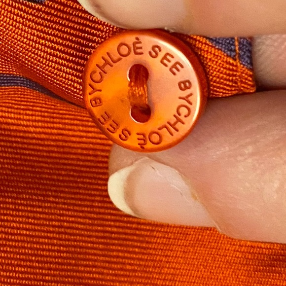 See by Chloé retro red mini skirt size 2 - Picture 6 of 13